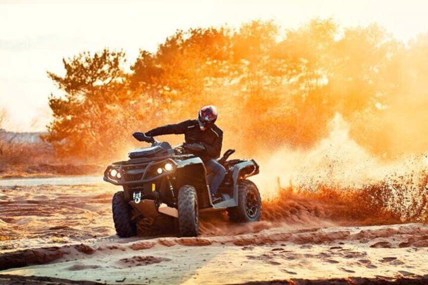 Agadir/ Taghazout: Quad Bike in The Desert & The Wild Beach