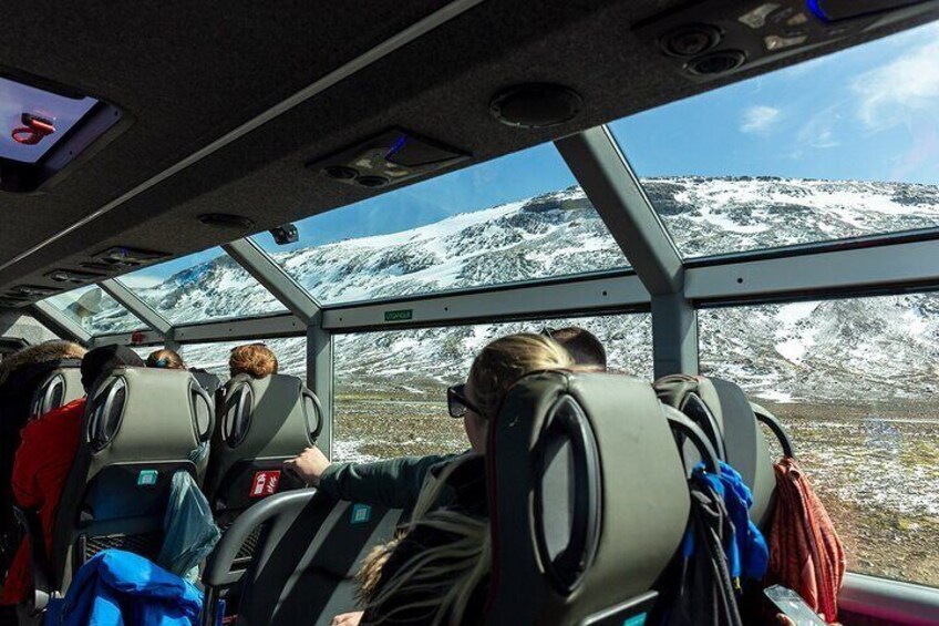RED GLACIER MONSTER TRUCK Langjokull Glacier Tour from Gullfoss