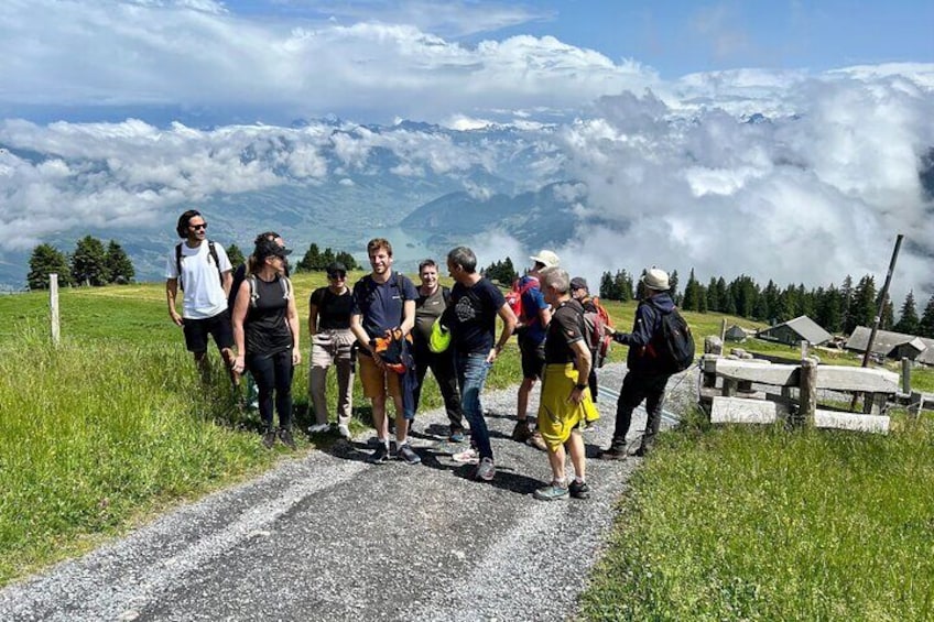 Private Guided Hike on Mt. Rigi with Farm Visit and BBQ 