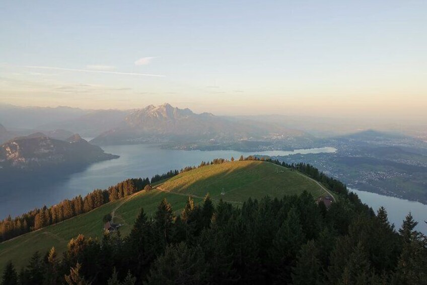 Private Guided Hike on Mt. Rigi with Farm Visit and BBQ