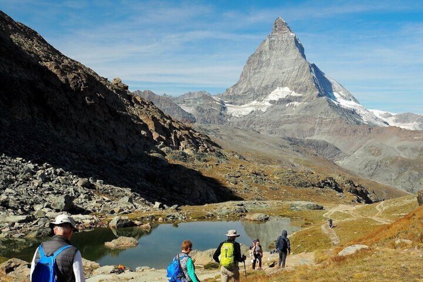 Riffelsee hike with a view of Matterhorn