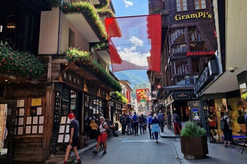 The main street in Zermatt