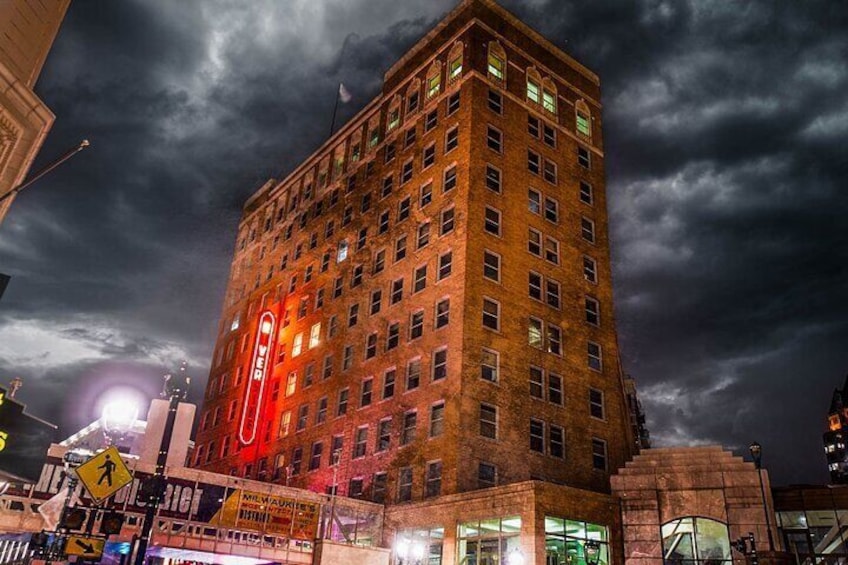 Here at The Riverside Theater, you may see the lights flicker by a spirit left behind.
