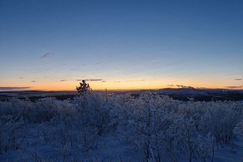 Snowshoe up a Mountain