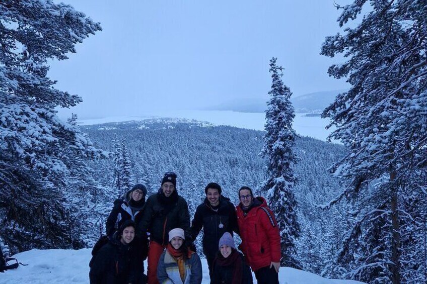 Snowshoe up a Mountain