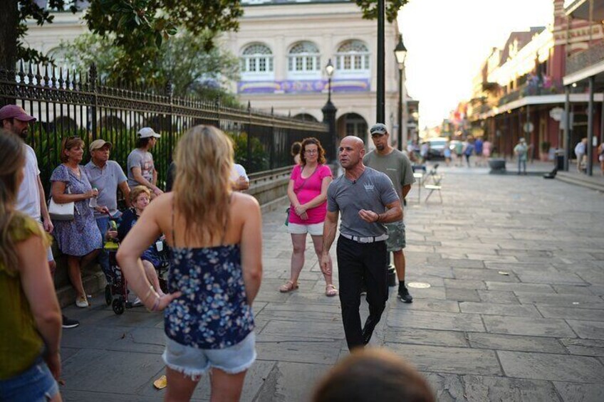 Starting Point in famous Jackson Square of the French Quarter