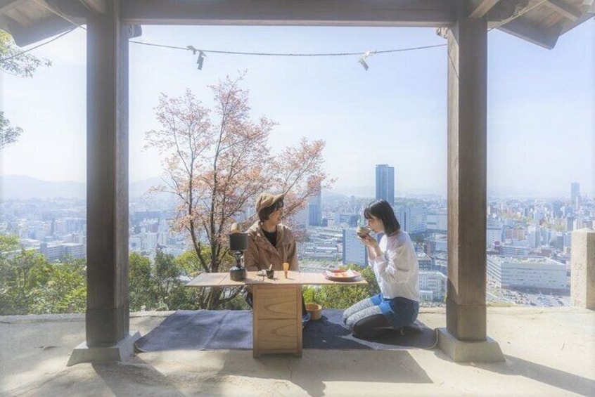 Hiroshima Local guided Hiking Tour&Open-air Tea Ceremony