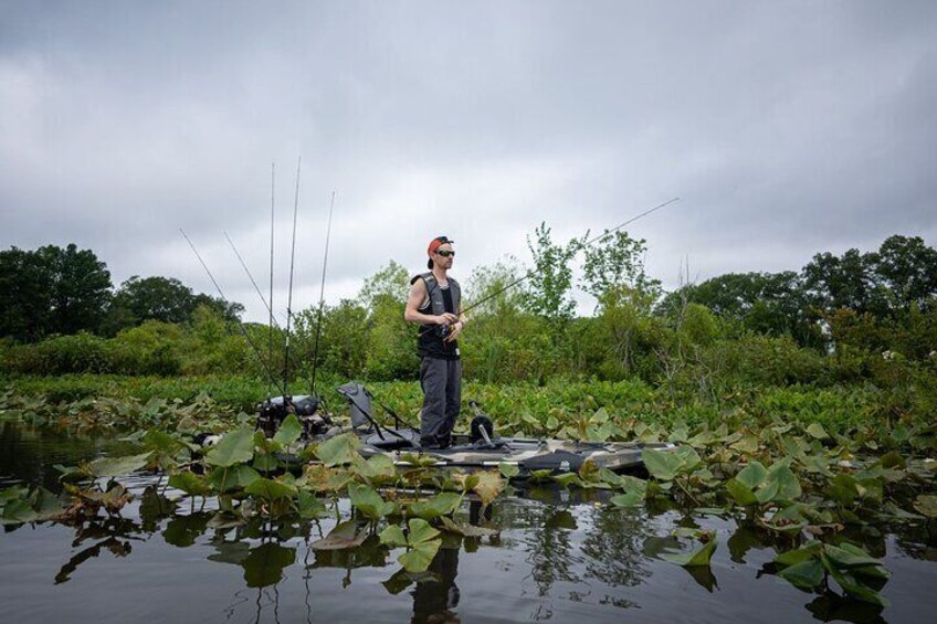 Kayak fishing guides and scenic paddle tours