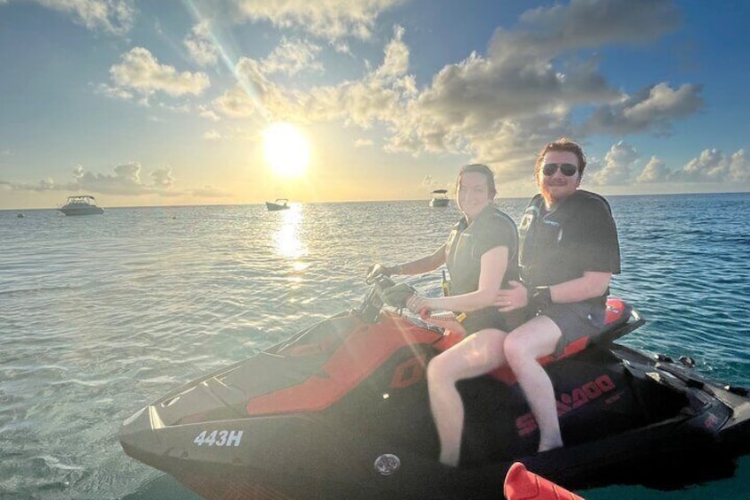 2-Hour Sunset Jetski Private Tour in Barbados (Free Photos)