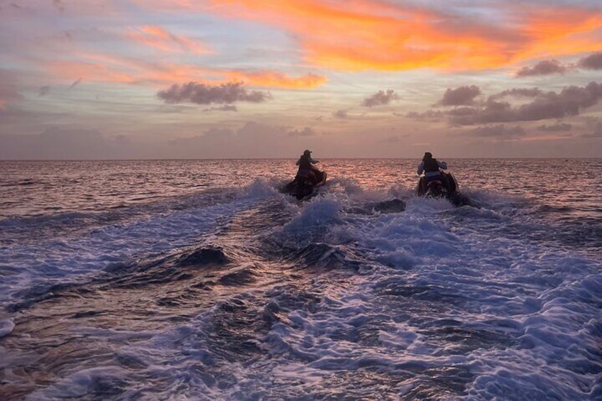 2-Hour Sunset Jetski Private Tour in Barbados (Free Photos)