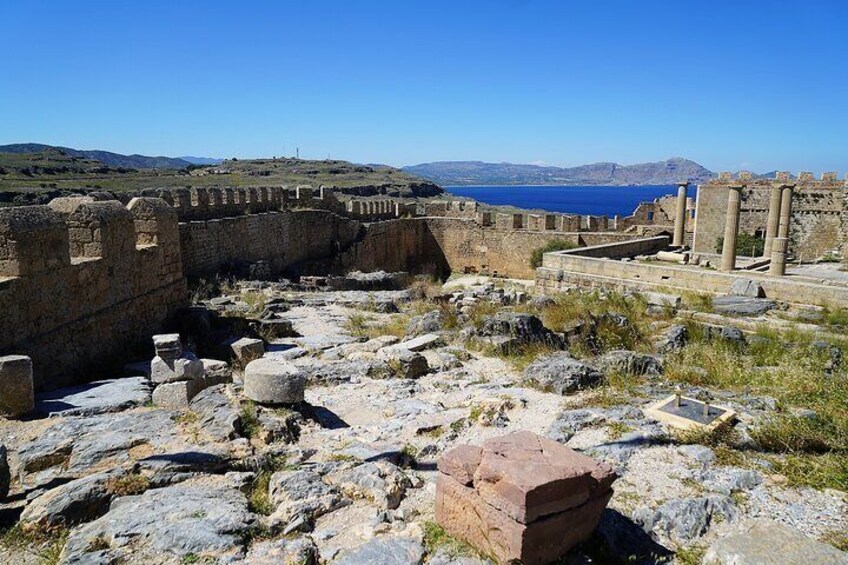 Combined cultural & natural beauty at Lindos Acropolis.