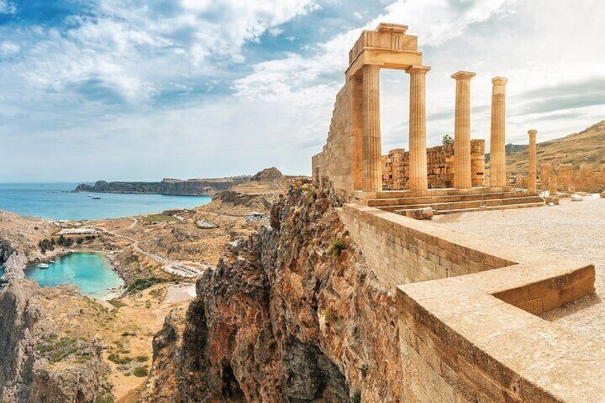 The Lindos Acropolis archaeological site!
