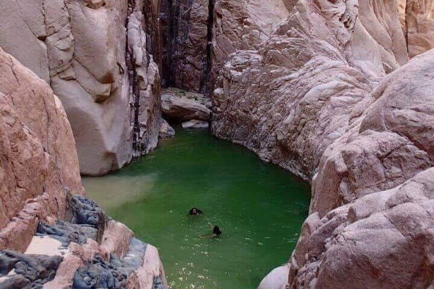 Wadi El Weshwash Canyon Jeep Safari and Snorkeling at Dahab Form Sharm El Sheikh