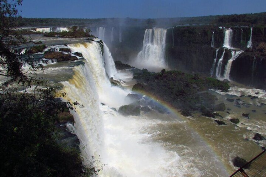 Iguassu Falls on the Brazilian Side: Macuco Safari, Helicopter Flight, Bird Park