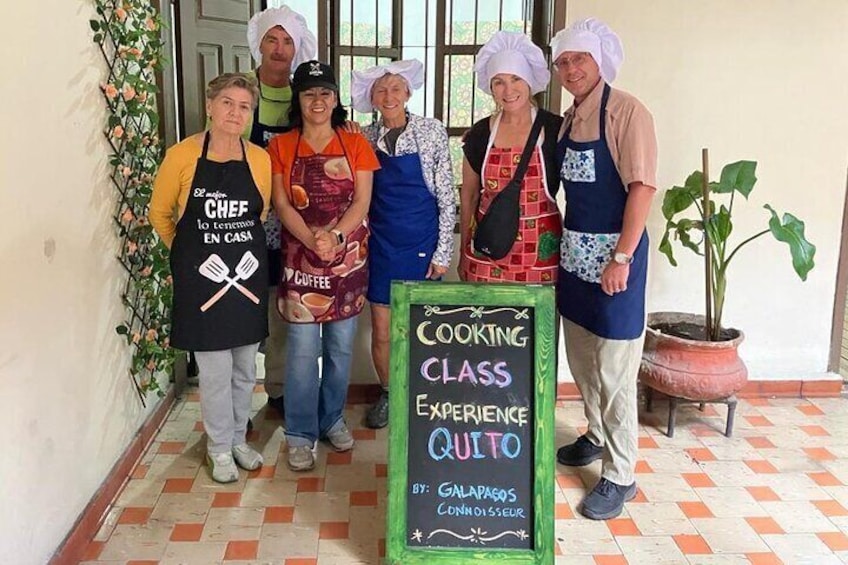 Arriving at the cooking class