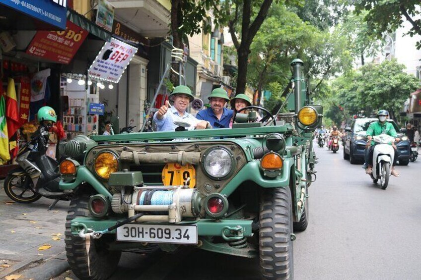  4 Hours and 30 Minutes Historical Hanoi Army Jeep Tour