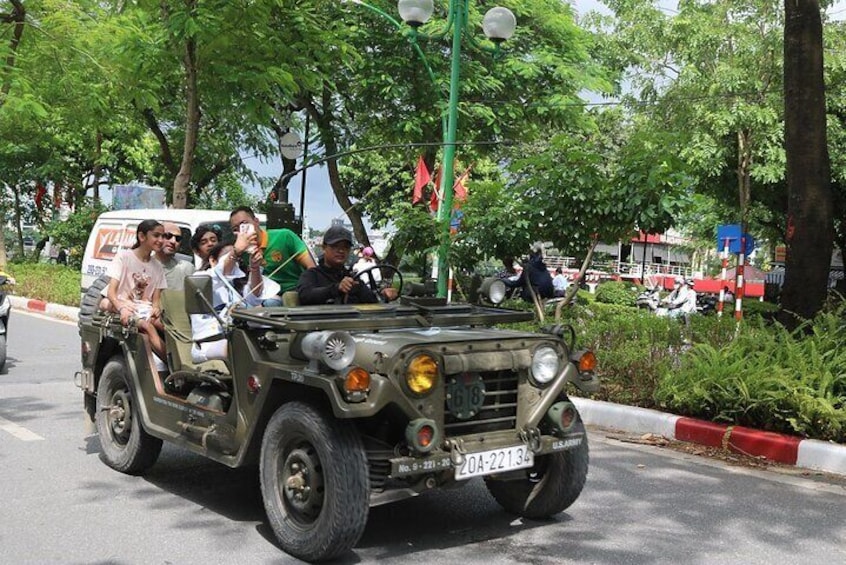  4 Hours and 30 Minutes Historical Hanoi Army Jeep Tour