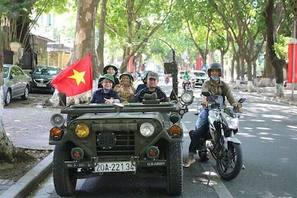 4 Hours and 30 Minutes Historical Hanoi Army Jeep Tour