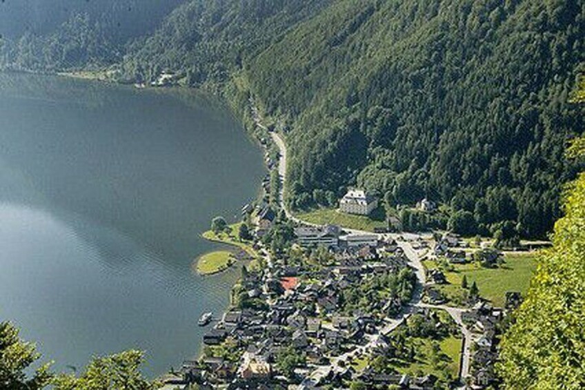 Hallstatt, photographed from the Salzbergbahn