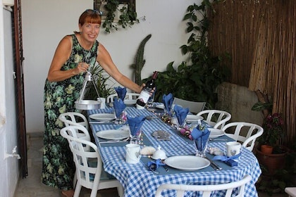 Cretan Family Dinner overlooking Crete