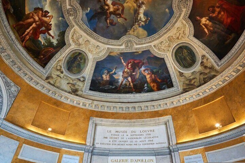 Louvre Museum inside the dome