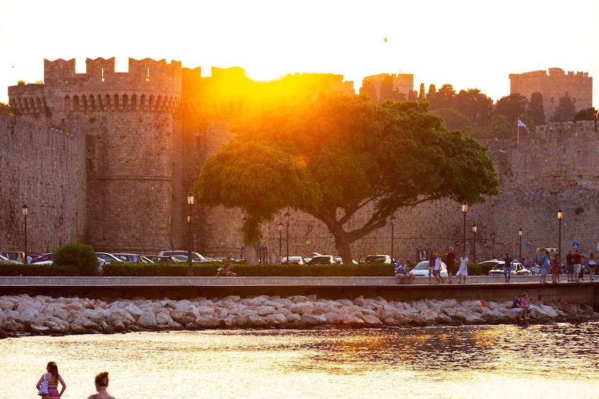 Rhodes Town By Night