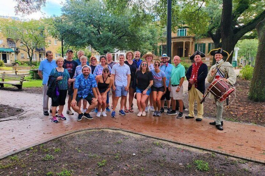 Washington's 2nd in command, Nathanael Greene's family, touring with us in 2022 for their family reunion in the cith where he's buried! 