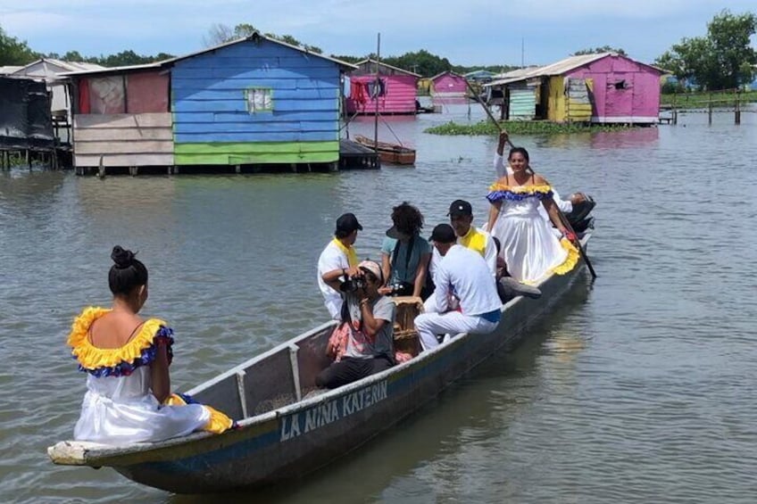 Palafito Buenavista village, Baila de Negros dance group