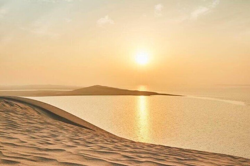 Qatar Most Famous Half Day Desert Safari with Camel ride And sand Boarding 