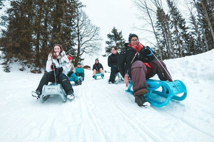 Sledding with OUTDOOR