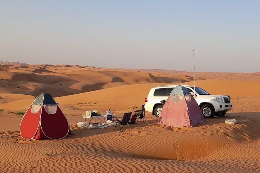 2 Days Private Wahiba Sand Desert Tours (In Normal Camping Tent)