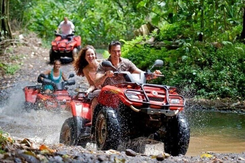 Full Day Chiang Mai Zipline Adventure, ATV, and Sticky Waterfall