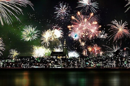 New Years Fireworks by Boat from Reykjavik