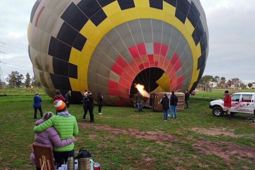 Hot Air Balloon and Wine Tasting Private Guided Tour