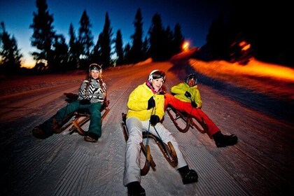 Night Sledding with Fondue