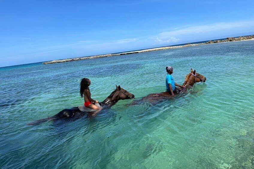 Private Horseback ride and swim in Montego Bay