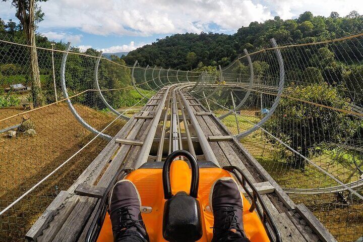 Chiang Mai Jungle Coaster Zipline Adventure ATV ing Elephant Poo