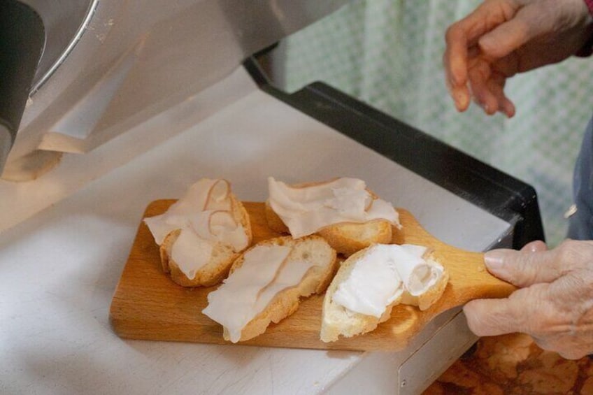 Tasting of local product