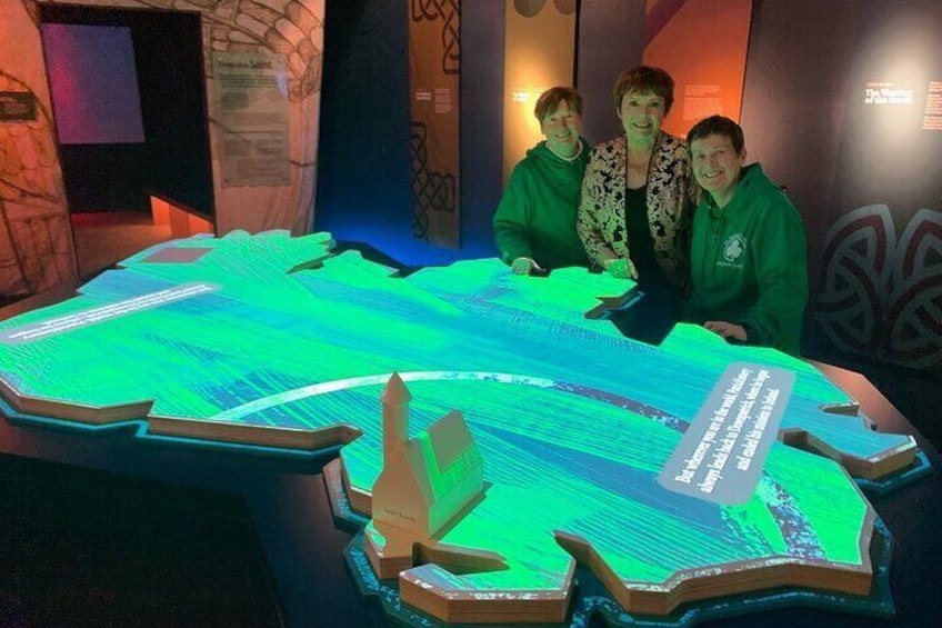 The New Saint Patrick Exhibition includes this Multimedia projection table of Ireland