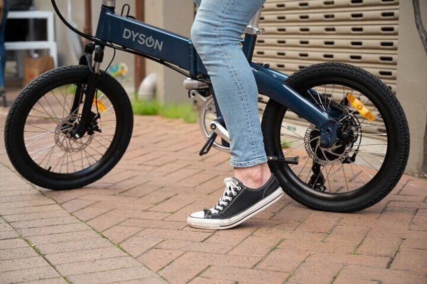 Two of our bikes are fold-up styles, good for taking further afield to ride the High Country Trail alongside Lake Hume.