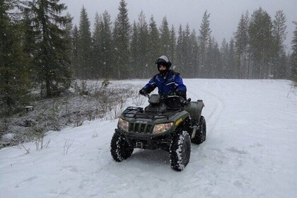 quad bike Safari on Ice and Snow