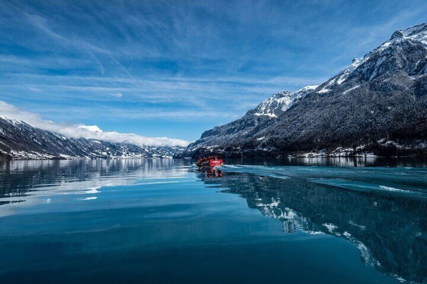 1-Hour Experience in Winter Jetboat Interlaken