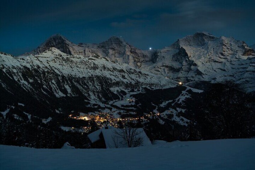 Night Sledding from Interlaken