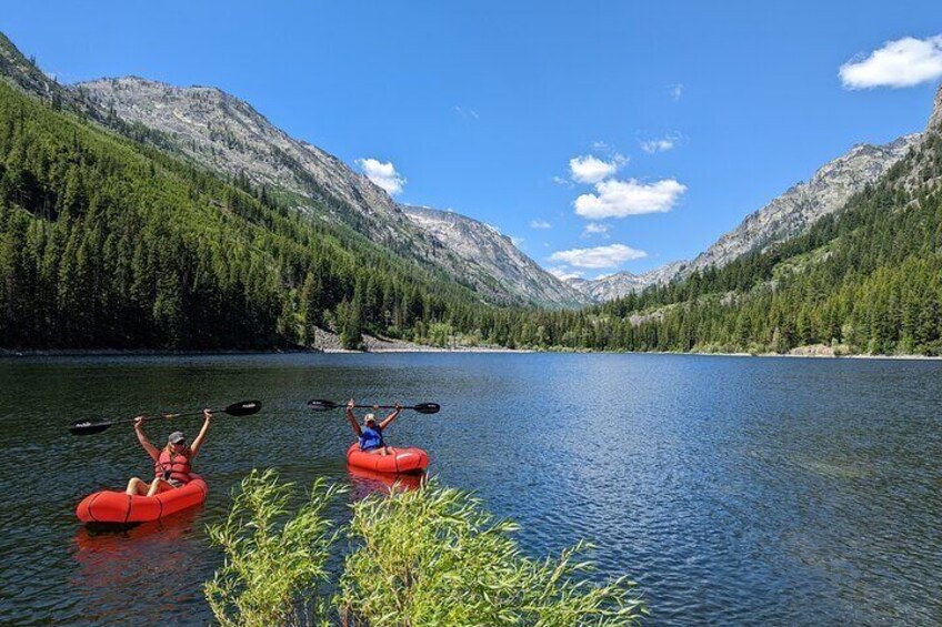 Hike to incredible backcountry lakes and packraft in them.