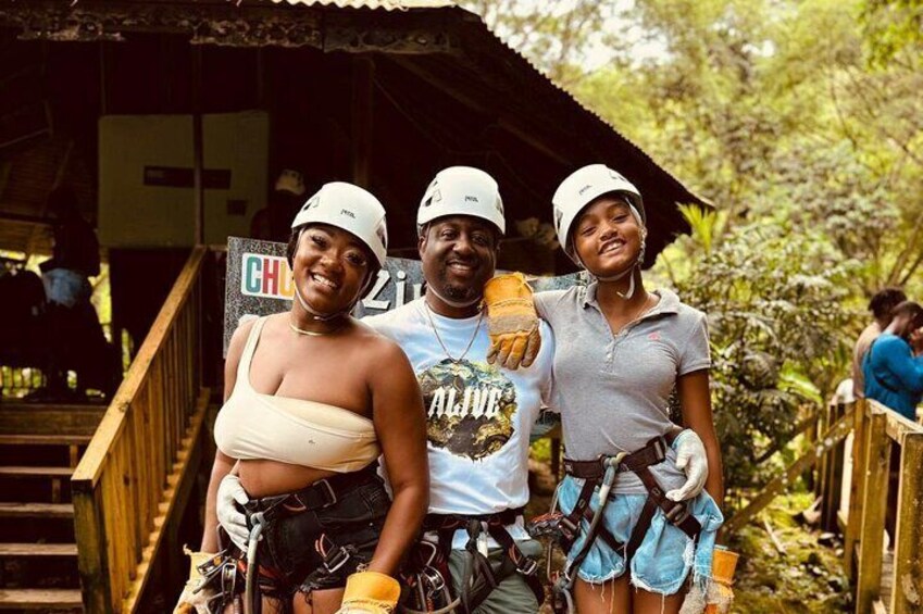 Zipline and Dunns River falls Combo with lunch from Montego Bay 