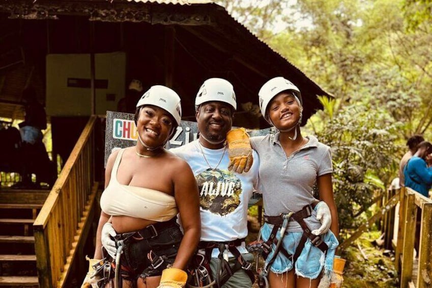 Zipline and Dunns River falls Combo with lunch from Montego Bay
