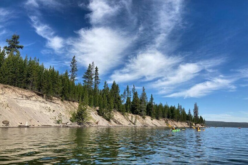 Our smaller group sized tours are the best way to see Yellowstone lake 