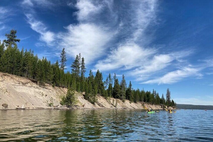 Our smaller group sized tours are the best way to see Yellowstone lake