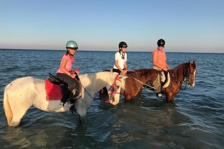 2 hours Horse Riding on The Sea and Desert- Hurghada