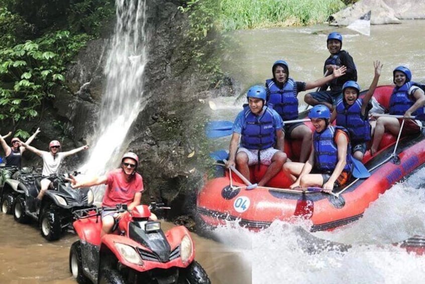 Atv ride and white water rafting combination 